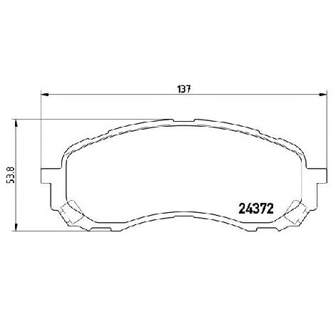 Set placute frana,frana disc BREMBO P 78 015 Set placute frana,frana disc BREMBO P 78 015