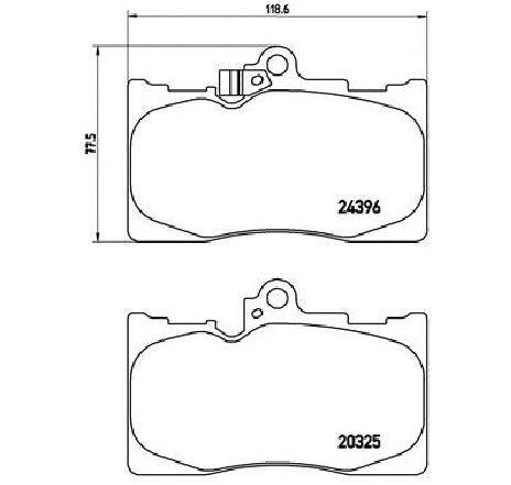 Set placute frana,frana disc BREMBO P 83 072 Set placute frana,frana disc BREMBO P 83 072