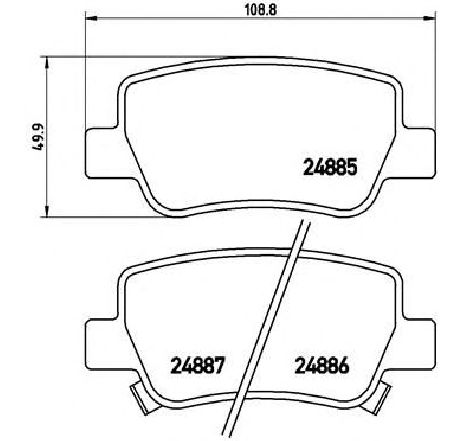 Set placute frana,frana disc BREMBO P 83 112 Set placute frana,frana disc BREMBO P 83 112