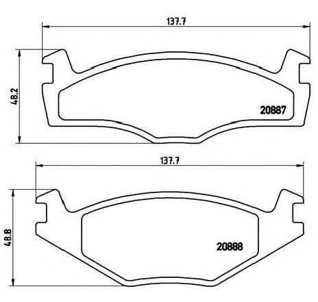 Set placute frana,frana disc BREMBO P 85 005 Set placute frana,frana disc BREMBO P 85 005