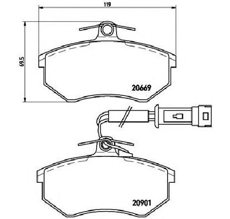 Set placute frana,frana disc BREMBO P 85 016 Set placute frana,frana disc BREMBO P 85 016