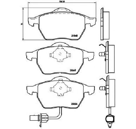 Set placute frana,frana disc BREMBO P 85 060 Set placute frana,frana disc BREMBO P 85 060