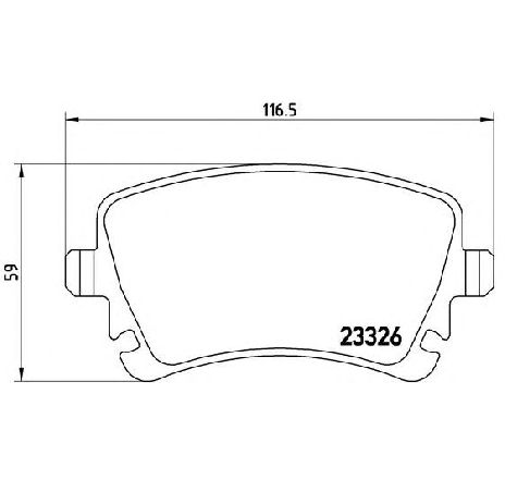 Set placute frana,frana disc BREMBO P 85 083 Set placute frana,frana disc BREMBO P 85 083