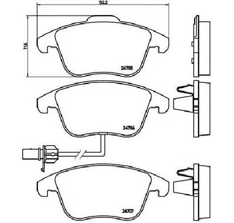 Set placute frana,frana disc BREMBO P 85 113 Set placute frana,frana disc BREMBO P 85 113