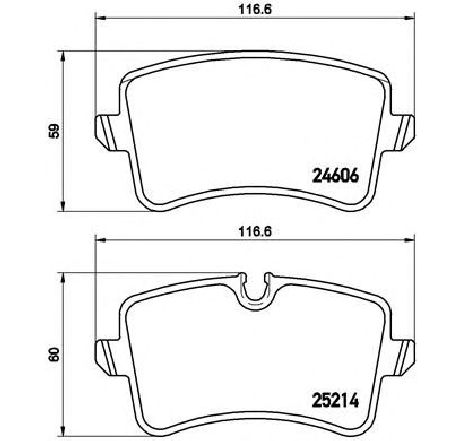 Set placute frana,frana disc BREMBO P 85 120 Set placute frana,frana disc BREMBO P 85 120