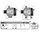 Generator / Alternator DENSO DAN1055</br>Piesa auto pentru Generator /Alternator / Elemente