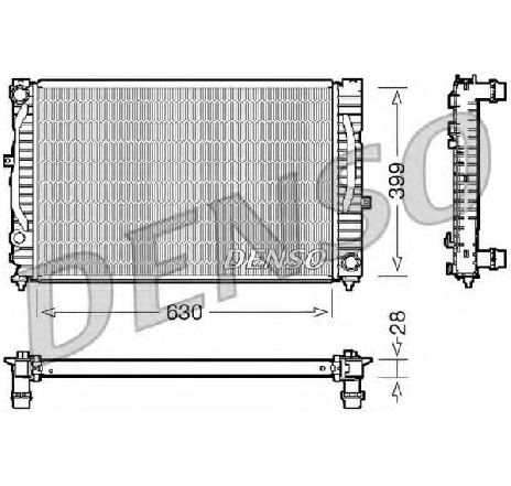 Radiator, racire motor DENSO DRM02032</br>Piesa auto pentru Radiator racire apa/ ulei Radiator, racire motor DENSO DRM02032</br>Piesa auto pentru Radiator racire apa/ ulei