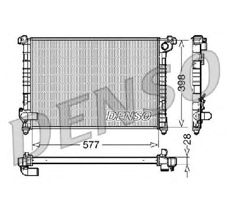 Radiator, racire motor DENSO DRM05100</br>Piesa auto pentru Radiator racire apa/ ulei Radiator, racire motor DENSO DRM05100</br>Piesa auto pentru Radiator racire apa/ ulei