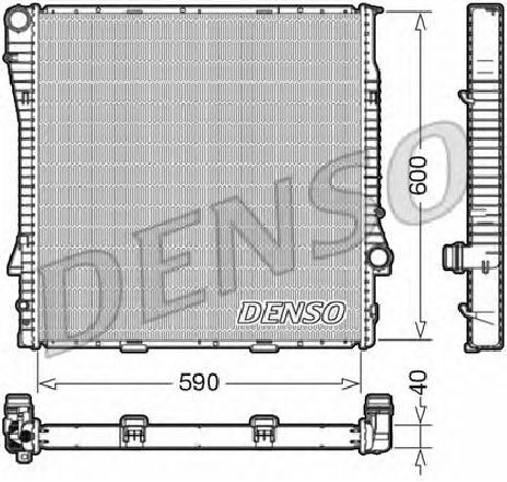 Radiator, racire motor DENSO DRM05112</br>Piesa auto pentru Radiator racire apa/ ulei Radiator, racire motor DENSO DRM05112</br>Piesa auto pentru Radiator racire apa/ ulei