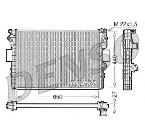 Radiator, racire motor DENSO DRM12002</br>Piesa auto pentru Radiator racire apa/ ulei Radiator, racire motor DENSO DRM12002</br>Piesa auto pentru Radiator racire apa/ ulei