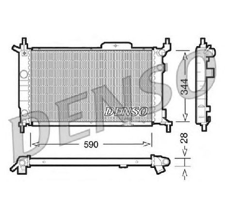 Radiator, racire motor DENSO DRM20015</br>Piesa auto pentru Radiator racire apa/ ulei Radiator, racire motor DENSO DRM20015</br>Piesa auto pentru Radiator racire apa/ ulei