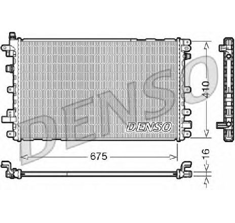 Radiator, racire motor DENSO DRM20113</br>Piesa auto pentru Radiator racire apa/ ulei Radiator, racire motor DENSO DRM20113</br>Piesa auto pentru Radiator racire apa/ ulei