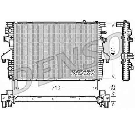 Radiator, racire motor DENSO DRM32039</br>Piesa auto pentru Radiator racire apa/ ulei Radiator, racire motor DENSO DRM32039</br>Piesa auto pentru Radiator racire apa/ ulei