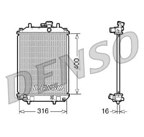Radiator, racire motor DENSO DRM35001</br>Piesa auto pentru Radiator racire apa/ ulei Radiator, racire motor DENSO DRM35001</br>Piesa auto pentru Radiator racire apa/ ulei