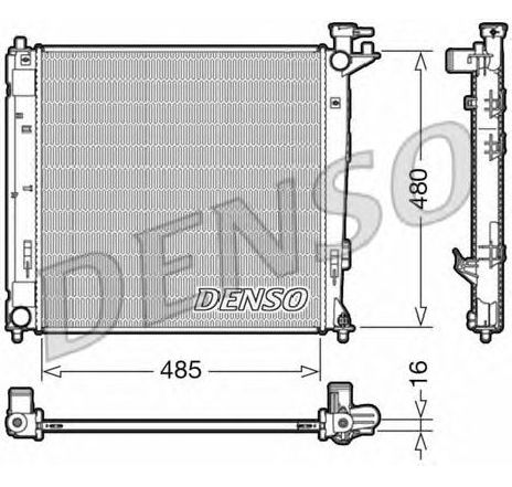Radiator, racire motor DENSO DRM41008</br>Piesa auto pentru Radiator racire apa/ ulei Radiator, racire motor DENSO DRM41008</br>Piesa auto pentru Radiator racire apa/ ulei