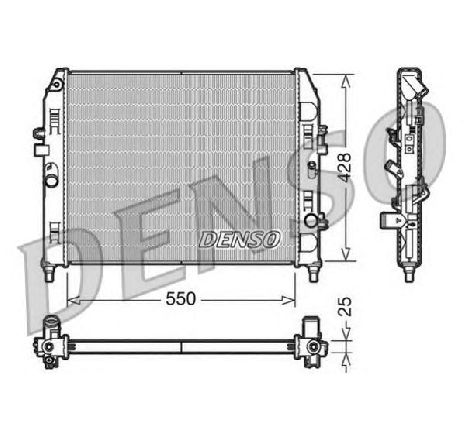 Radiator, racire motor DENSO DRM44008</br>Piesa auto pentru Radiator racire apa/ ulei Radiator, racire motor DENSO DRM44008</br>Piesa auto pentru Radiator racire apa/ ulei