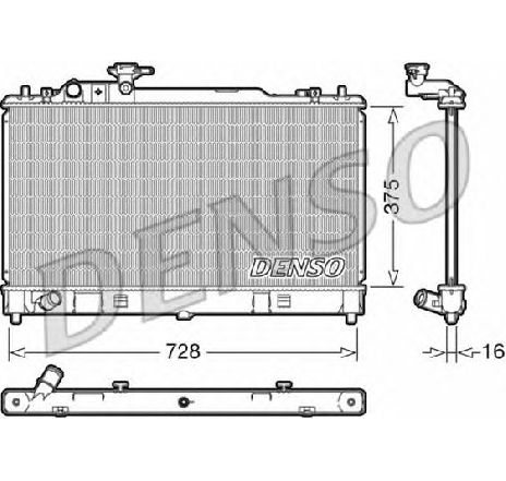 Radiator, racire motor DENSO DRM44033</br>Piesa auto pentru Radiator racire apa/ ulei Radiator, racire motor DENSO DRM44033</br>Piesa auto pentru Radiator racire apa/ ulei