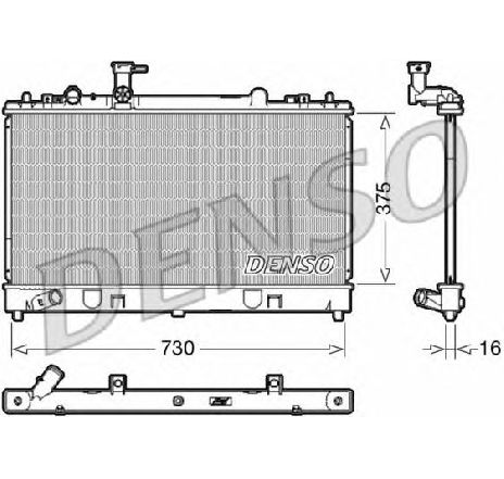 Radiator, racire motor DENSO DRM44037</br>Piesa auto pentru Radiator racire apa/ ulei Radiator, racire motor DENSO DRM44037</br>Piesa auto pentru Radiator racire apa/ ulei