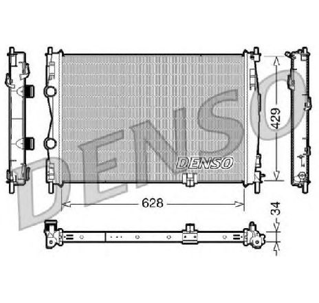 Radiator, racire motor DENSO DRM46017 Radiator, racire motor DENSO DRM46017