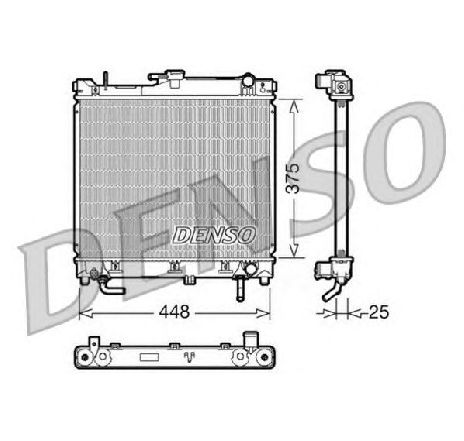 Radiator, racire motor DENSO DRM47003 Radiator, racire motor DENSO DRM47003