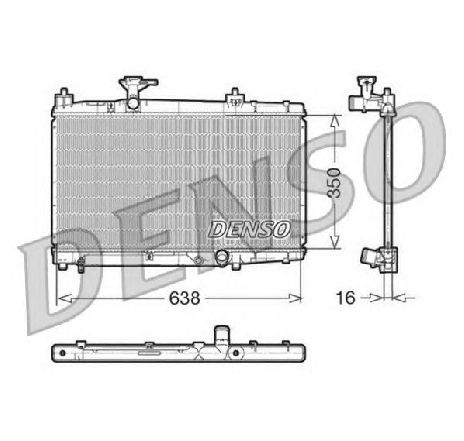 Radiator, racire motor DENSO DRM50007</br>Piesa auto pentru Radiator racire apa/ ulei Radiator, racire motor DENSO DRM50007</br>Piesa auto pentru Radiator racire apa/ ulei