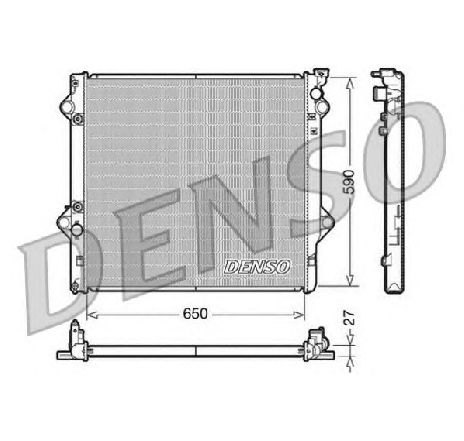 Radiator, racire motor DENSO DRM50047</br>Piesa auto pentru Radiator racire apa/ ulei Radiator, racire motor DENSO DRM50047</br>Piesa auto pentru Radiator racire apa/ ulei