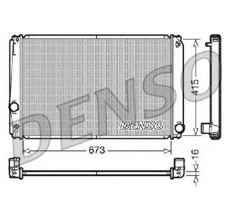 Radiator, racire motor DENSO DRM50051</br>Piesa auto pentru Radiator racire apa/ ulei Radiator, racire motor DENSO DRM50051</br>Piesa auto pentru Radiator racire apa/ ulei