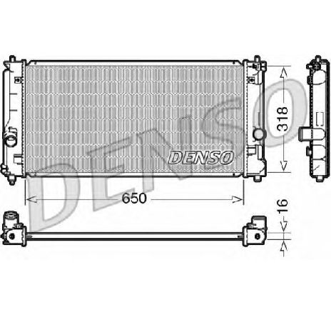 Radiator, racire motor DENSO DRM50081</br>Piesa auto pentru Radiator racire apa/ ulei Radiator, racire motor DENSO DRM50081</br>Piesa auto pentru Radiator racire apa/ ulei
