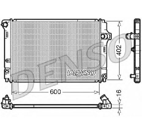 Radiator, racire motor DENSO DRM50089</br>Piesa auto pentru Radiator racire apa/ ulei Radiator, racire motor DENSO DRM50089</br>Piesa auto pentru Radiator racire apa/ ulei