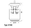 Termostat,lichid racire WAHLER 3143.87D