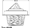 Termostat,lichid racire WAHLER 4449.84D</br>Piesa auto pentru Termostat/ Garnitura