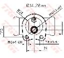 Cilindru receptor frana TRW BWA109