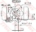 Cilindru receptor frana TRW BWA155