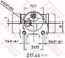 Cilindru receptor frana TRW BWC148
