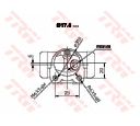 Cilindru receptor frana TRW BWC151</br>Piesa auto pentru Sistem de franare