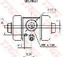Cilindru receptor frana TRW BWC164