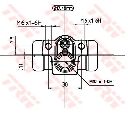Cilindru receptor frana TRW BWC244