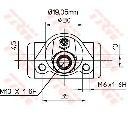Cilindru receptor frana TRW BWD110</br>Piesa auto pentru Sistem de franare