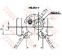Cilindru receptor frana TRW BWD114</br>Piesa auto pentru Sistem de franare