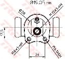 Cilindru receptor frana TRW BWD119</br>Piesa auto pentru OPEL ASTRA G limuzina (F69)  1.4