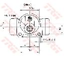 Cilindru receptor frana TRW BWD121