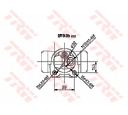 Cilindru receptor frana TRW BWD131</br>Piesa auto pentru Sistem de franare
