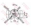 Cilindru receptor frana TRW BWD183</br>Piesa auto pentru Sistem de franare