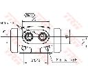 Cilindru receptor frana TRW BWD195