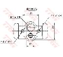 Cilindru receptor frana TRW BWD230</br>Piesa auto pentru Sistem de franare