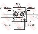 Cilindru receptor frana TRW BWD292</br>Piesa auto pentru Sistem de franare