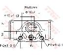 Cilindru receptor frana TRW BWD337