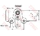 Cilindru receptor frana TRW BWF122</br>Piesa auto pentru Sistem de franare