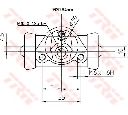 Cilindru receptor frana TRW BWF150</br>Piesa auto pentru Sistem de franare