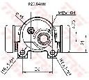 Cilindru receptor frana TRW BWF154</br>Piesa auto pentru Sistem de franare